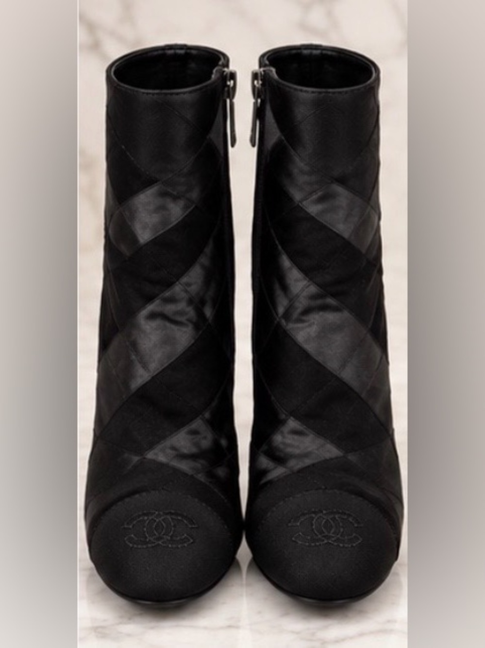 CHANEL Paris Cosmopolite Métiers d’Art Patchwork Ankle Boots